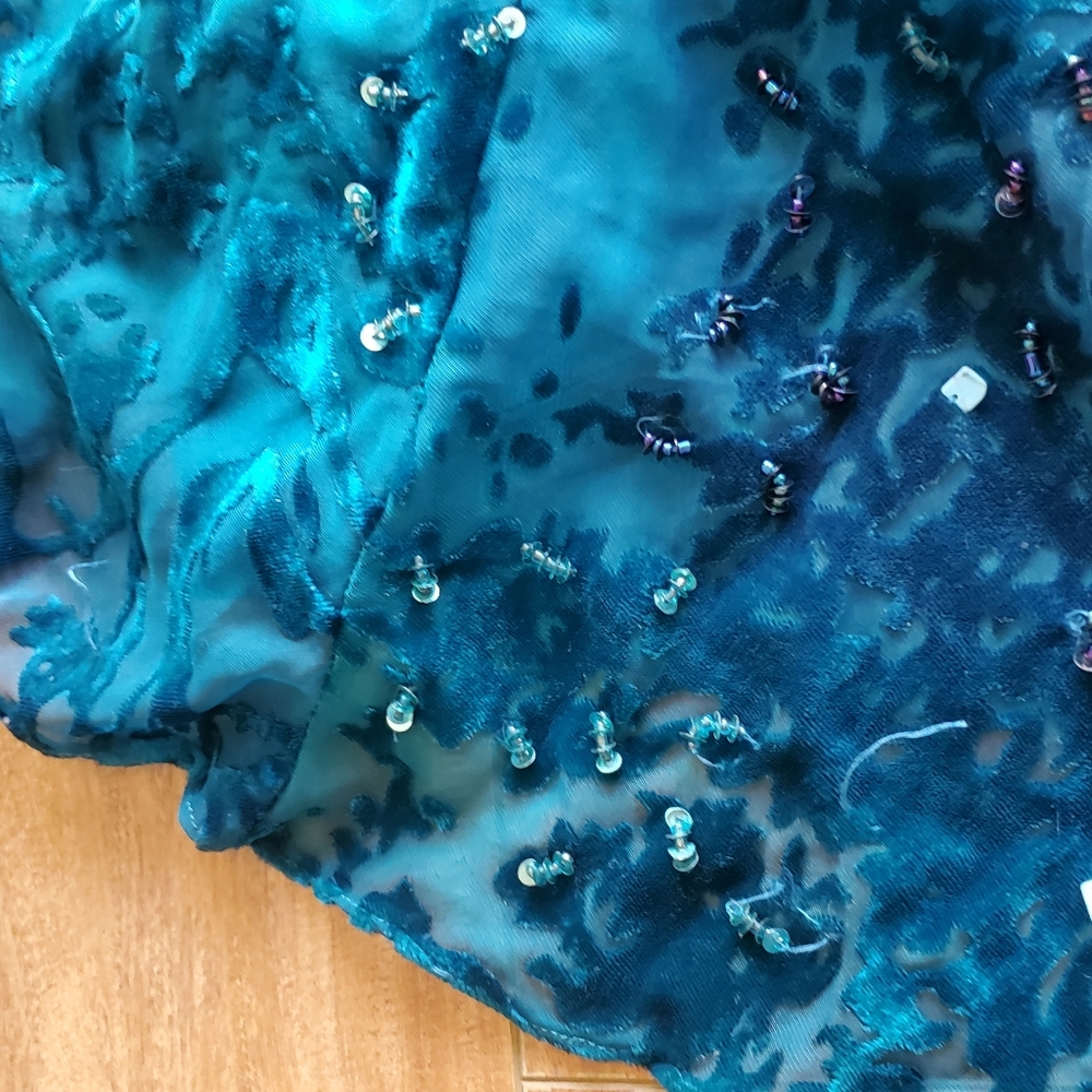 Beaded Blue Dress - Picture 4 of 5